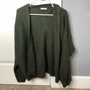 PacSun Olive Green Cardigan, Size M